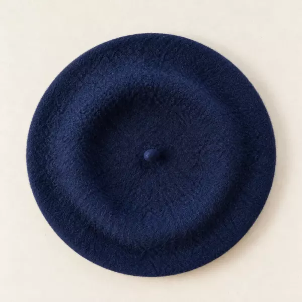 Berretto blu navy basco Cromia color blu navy